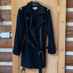 Michael KORS large zip-up sophisticated pea coat